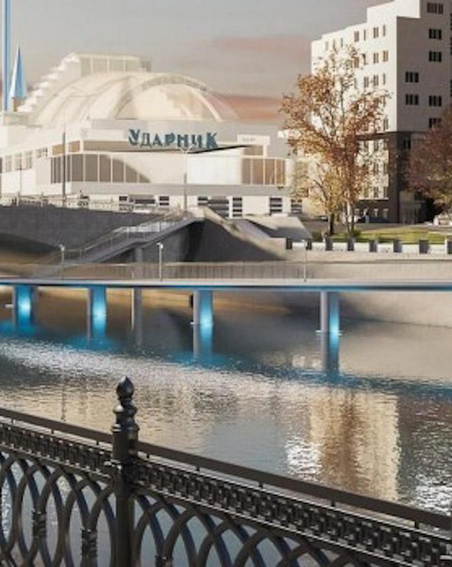 Собянин: Началось строительство пешеходного моста на Болотной набережной