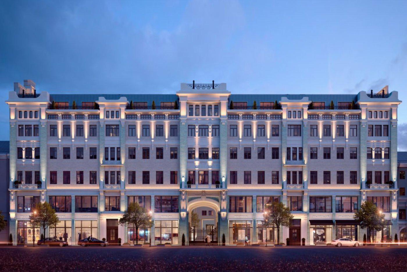 Отреставрированный дом 1903 года постройки на Большой Дмитровке, 9.