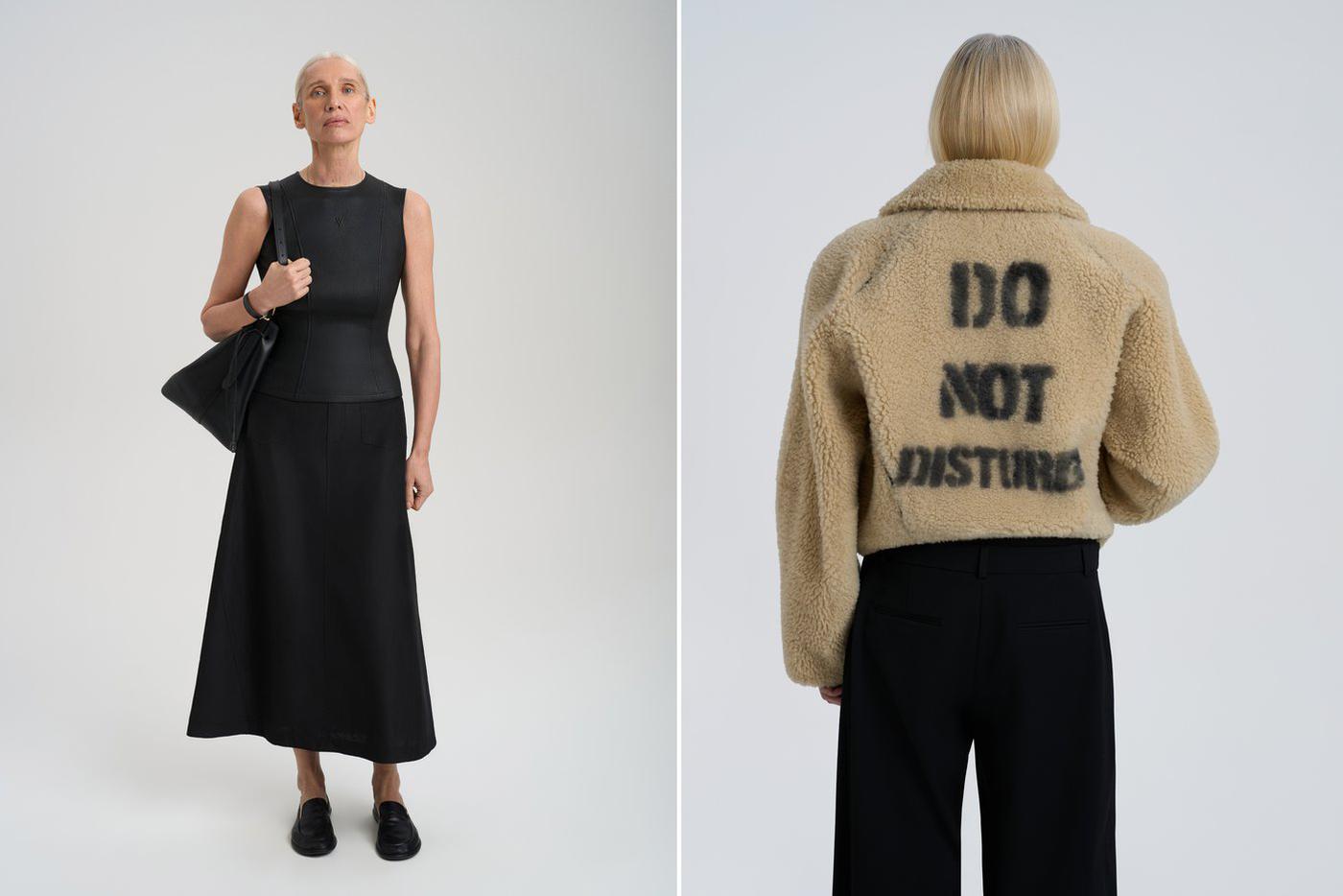 Особым смысловым акцентом коллекции стала фраза Do not disturb ("Не беспокоить"), появившаяся на некоторых изделиях.