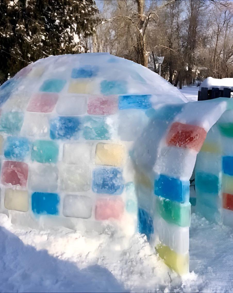 Иглу вместо снеговика: как украсить свой двор зимой