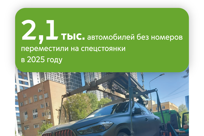 Максим Ликсутов: 2,1 тыс. авто без номеров переместили эвакуаторы на спецстоянки в 2025 году