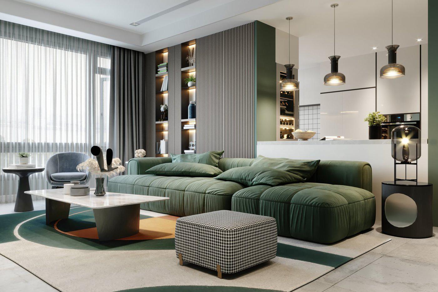 Если есть возможность, дополните стеллаж подсветкой.