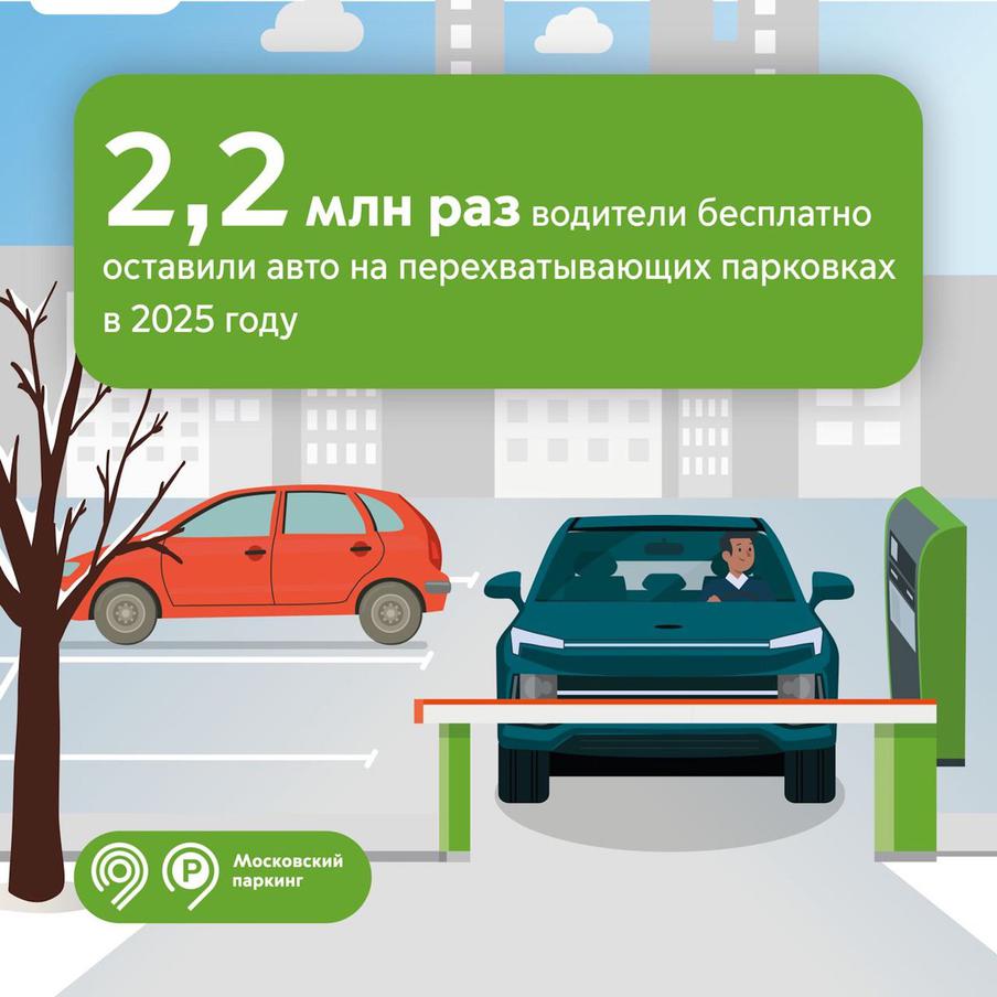 Максим Ликсутов: 2,2 млн раз водители бесплатно оставили авто на перехватывающих парковках в 2025 году