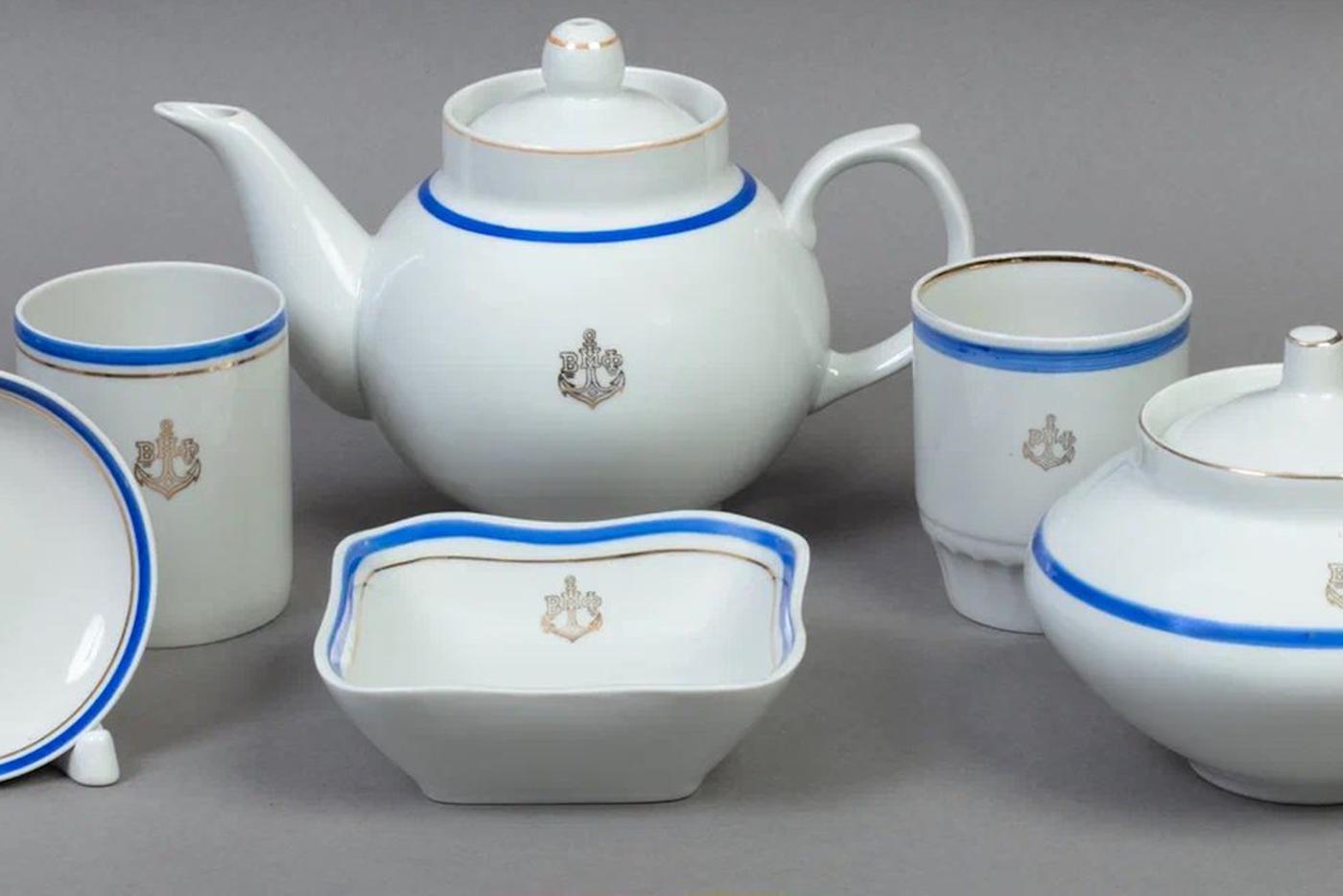 Дулёвский фарфор. Посуда из кают-компаний 1970–1980 гг.