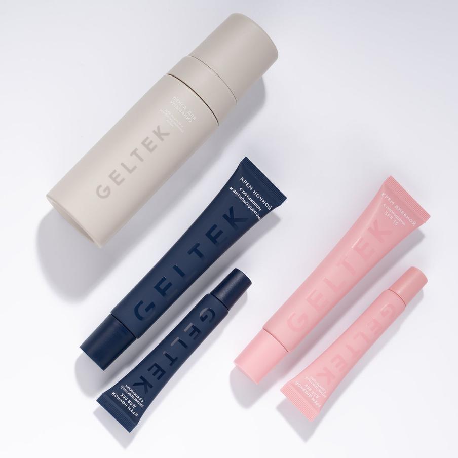 Все средства, кроме пенки для умывания, универсальные.