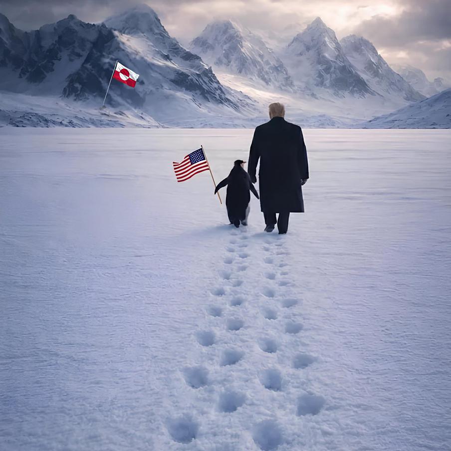 Белый дом уличили в незнании географии из-за последнего поста в соцсетях. Администрация Дональда Трампа допустила серьёзную географическую ошибку, опубликовав в соцсетях Белого дома сгенерированную нейросетями картинку, посвящённую присоединению Гренландии к США