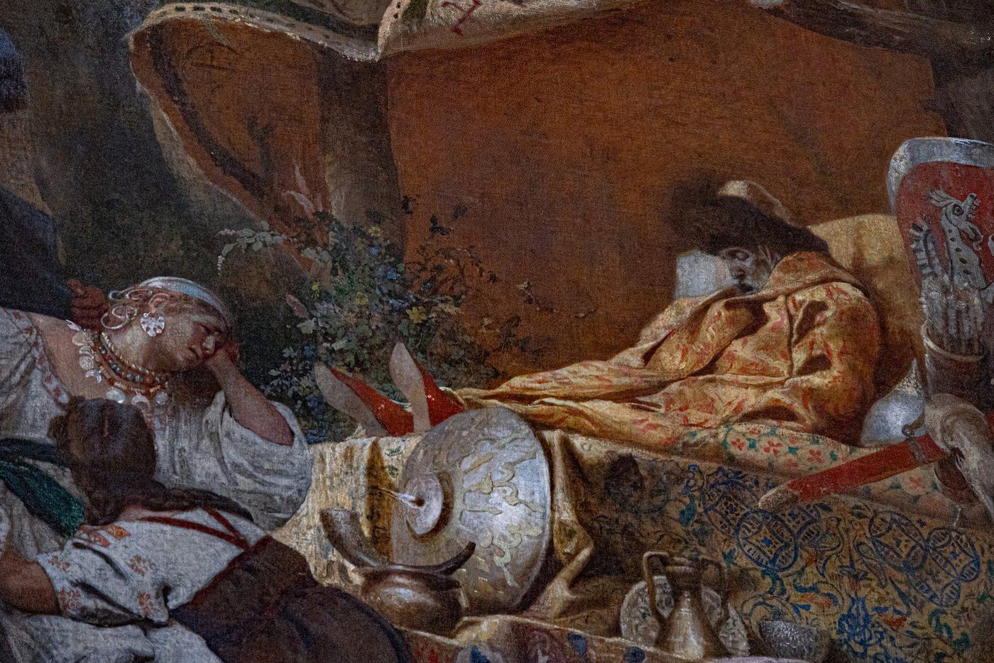 Детали картин после реставрации.