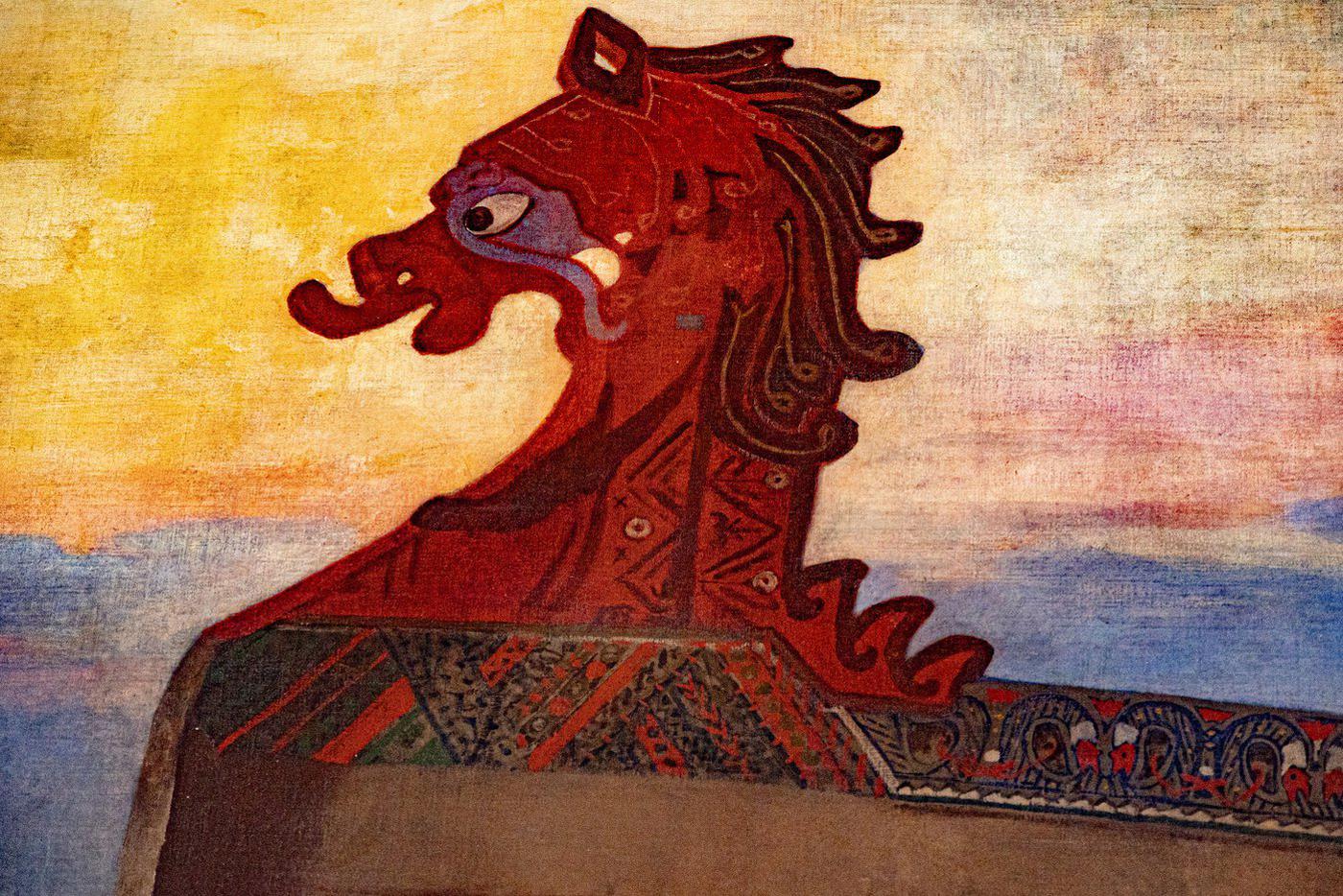 Детали картин после реставрации.