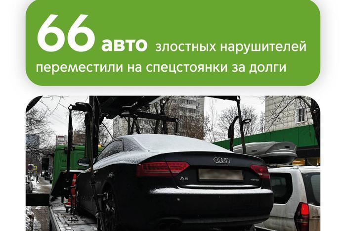 Максим Ликсутов: 66 автомобилей переместили эвакуаторы "Московского паркинга" за крупные долги их владельцев в 2025 году