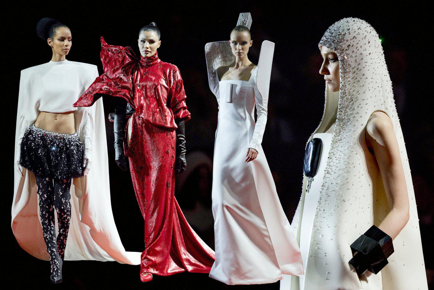 Модели на шоу Stephane Rolland Couture.