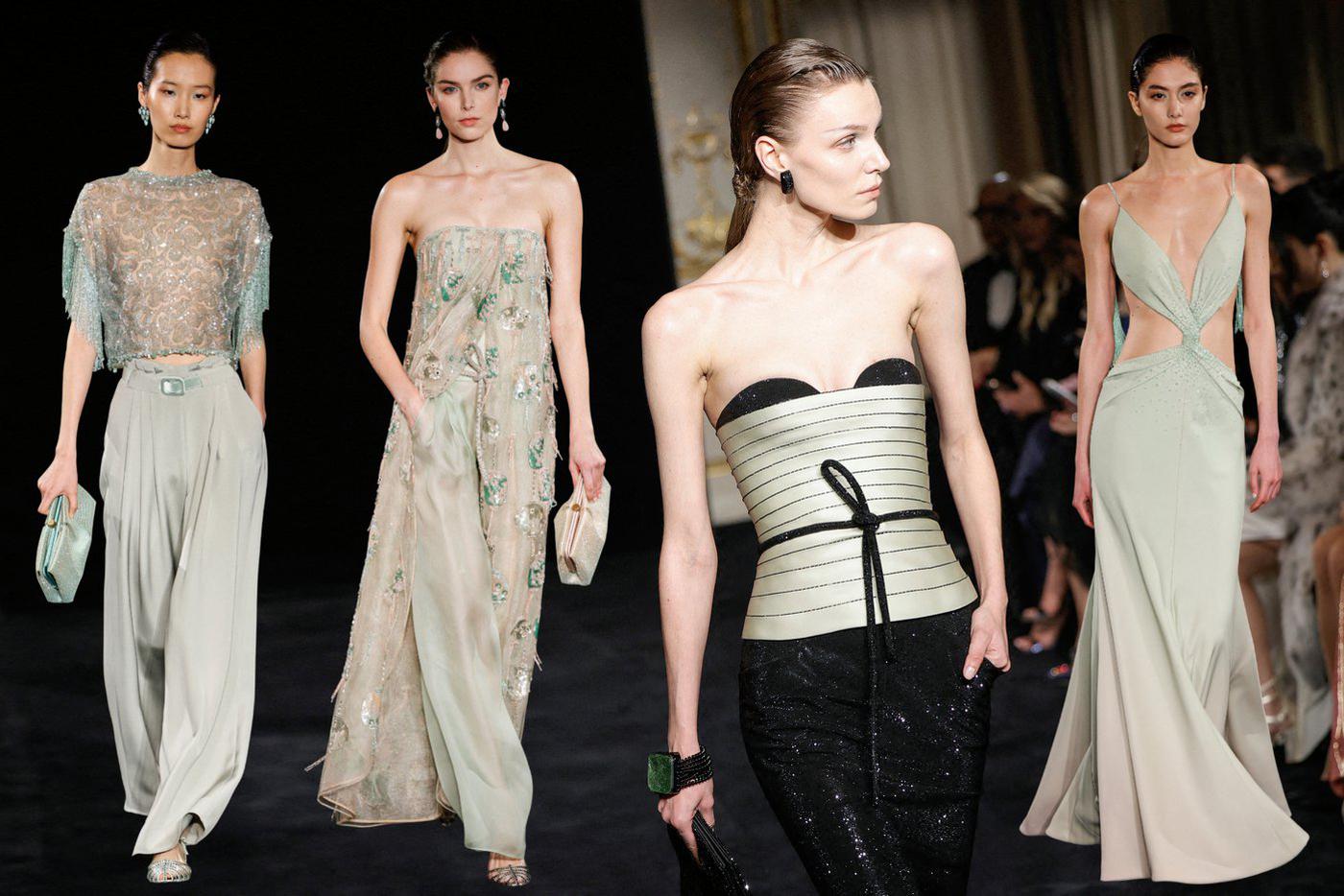 Модели на шоу Armani Privé.