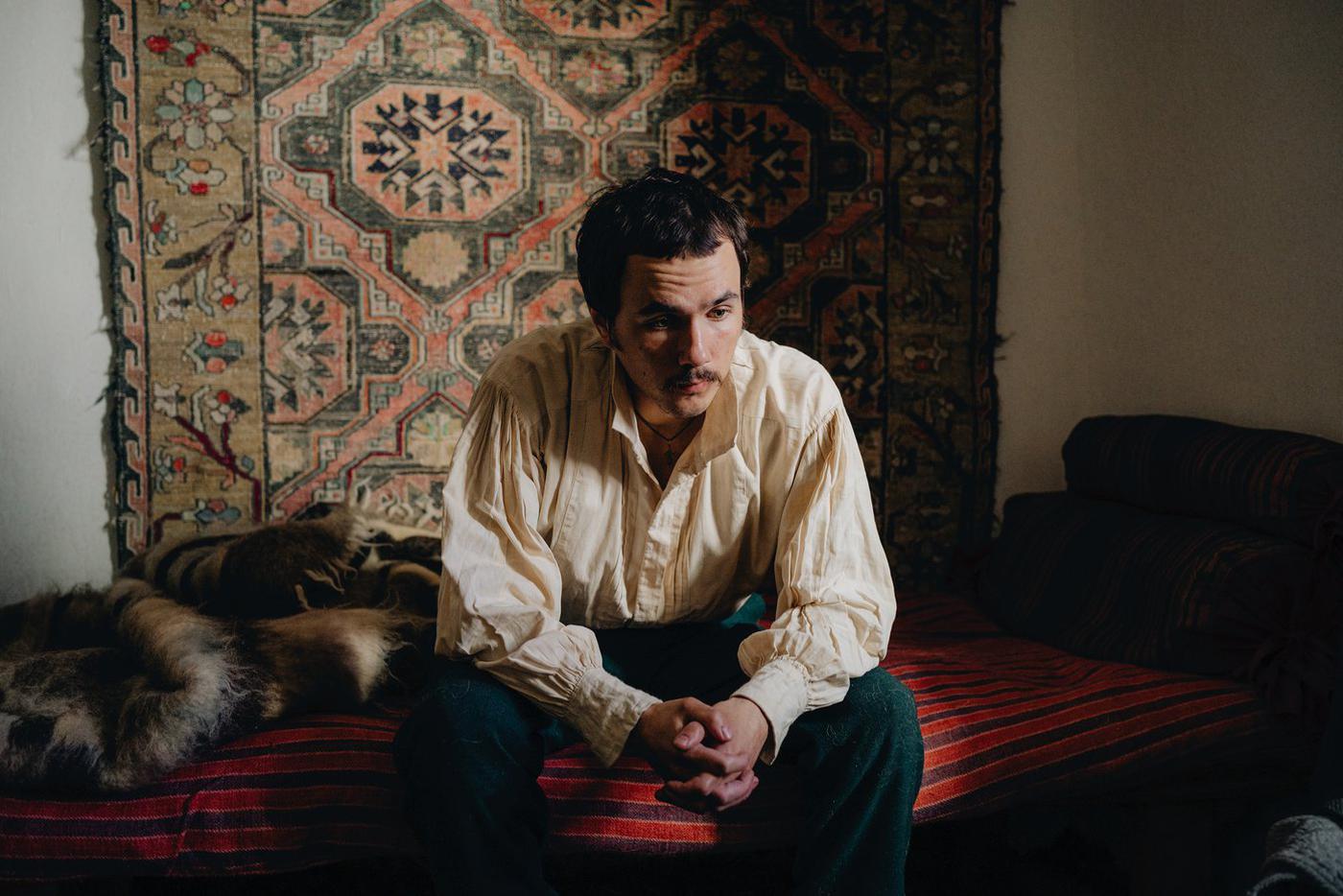 Илья Озолин в роли Лермонтова в фильме Бакура Бакурадзе  "Лермонтов"