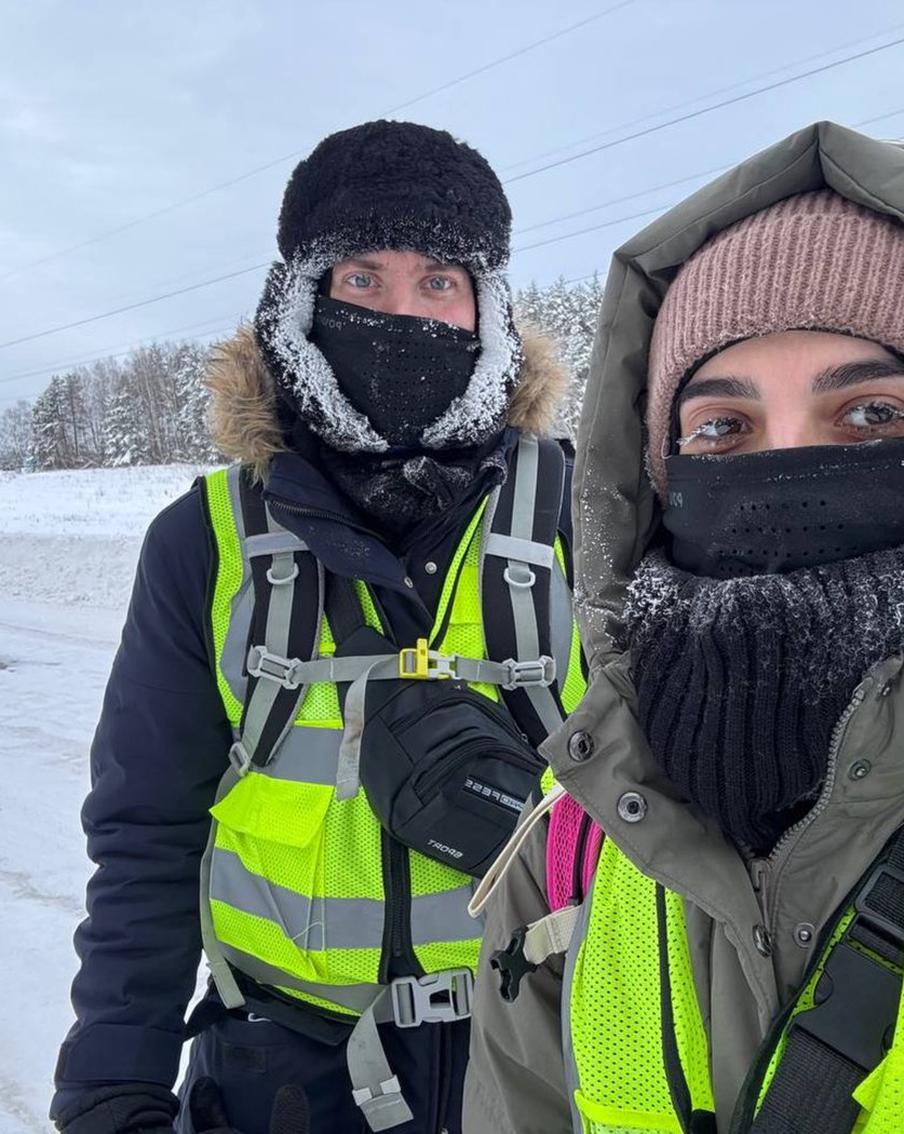 Супруги из Москвы отпраздновали Рождество и отправились пешком во Владивосток