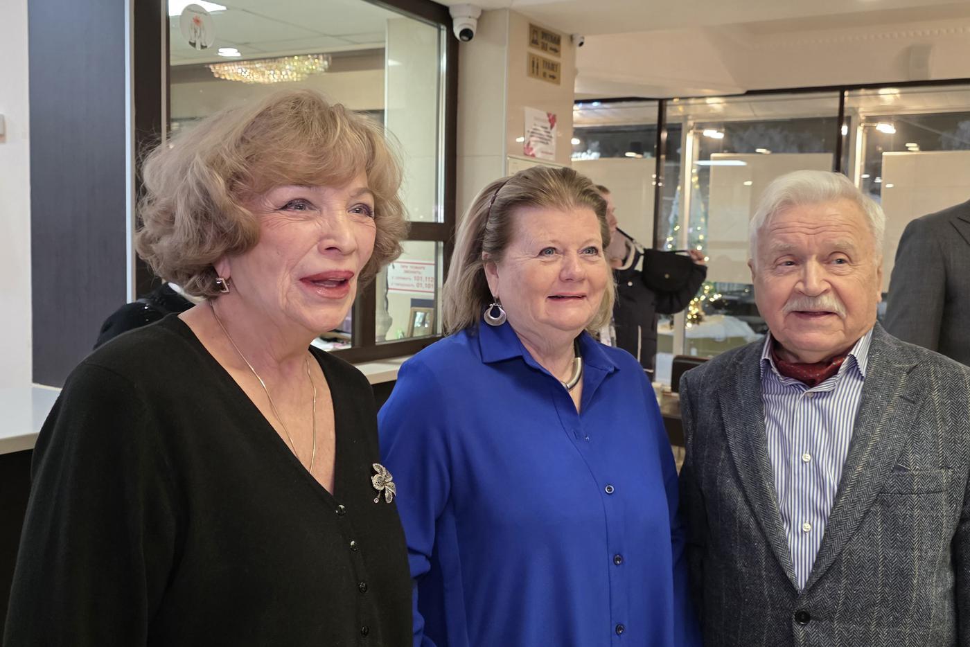 Ольга Остроумова, Ирина Муравьева, Сергей Никоненко на фестивале "Талант".