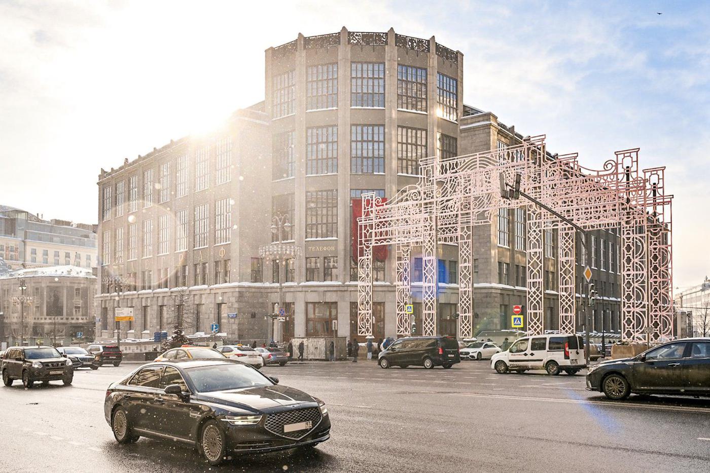 Сергей Собянин: Завершена реставрация фасадов Центрального телеграфа