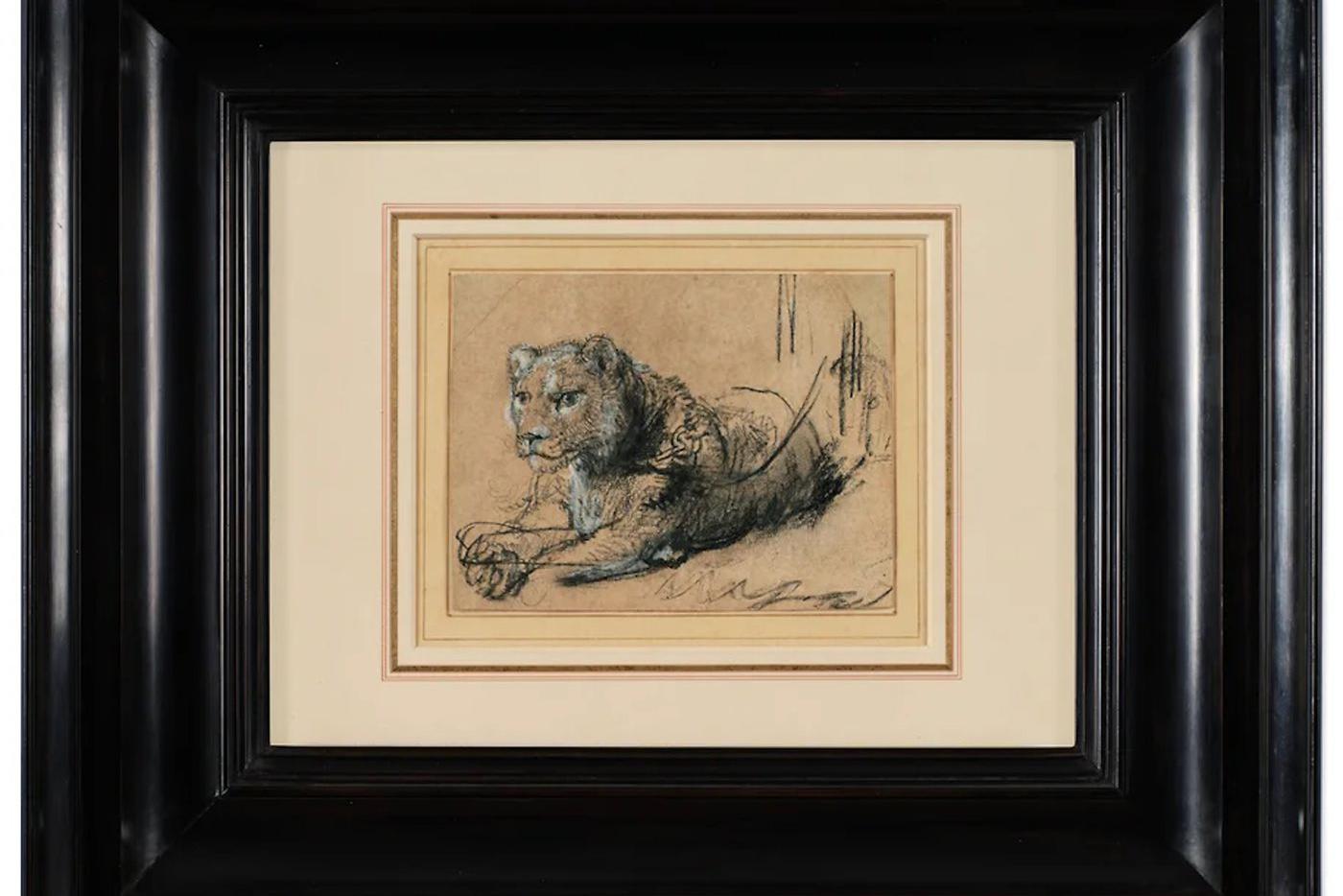 Редкий рисунок Рембрандта с изображением льва был продан на аукционе Sotheby's