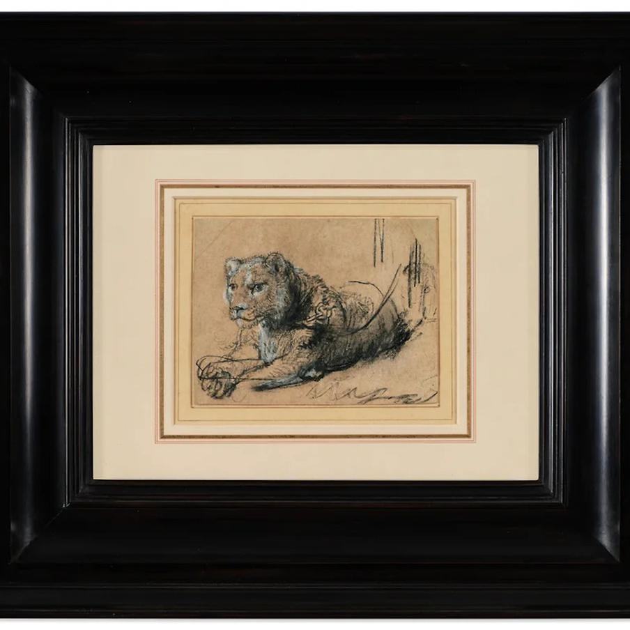 Рисунок Рембрандта с изображением льва продали на торгах за $17,9 млн. Один из редчайших графических листов Рембрандта ушёл с аукциона в Нью-Йорке, а вырученные средства направят на защиту исчезающих хищников