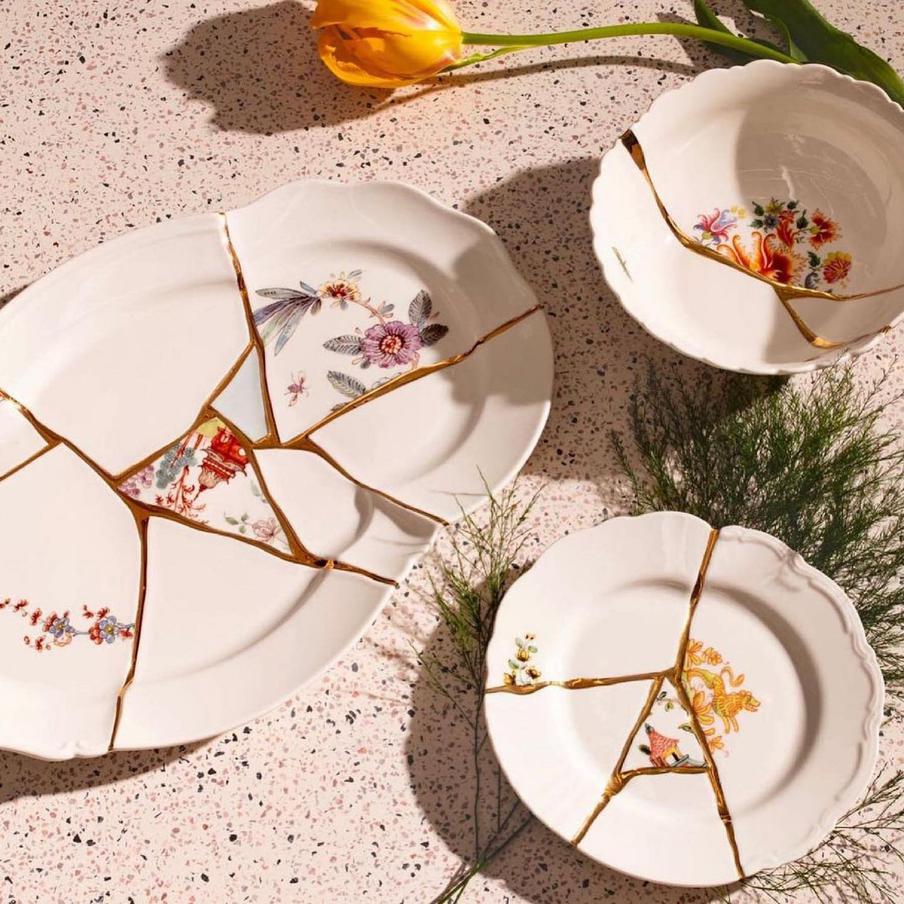 Предметы коллекции Kintsugi от Seletti.