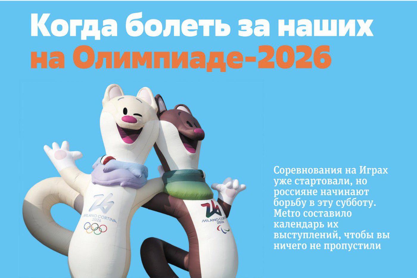 От Петросян до Непряевой: полное расписание Олимпиады-2026 с участием россиян
