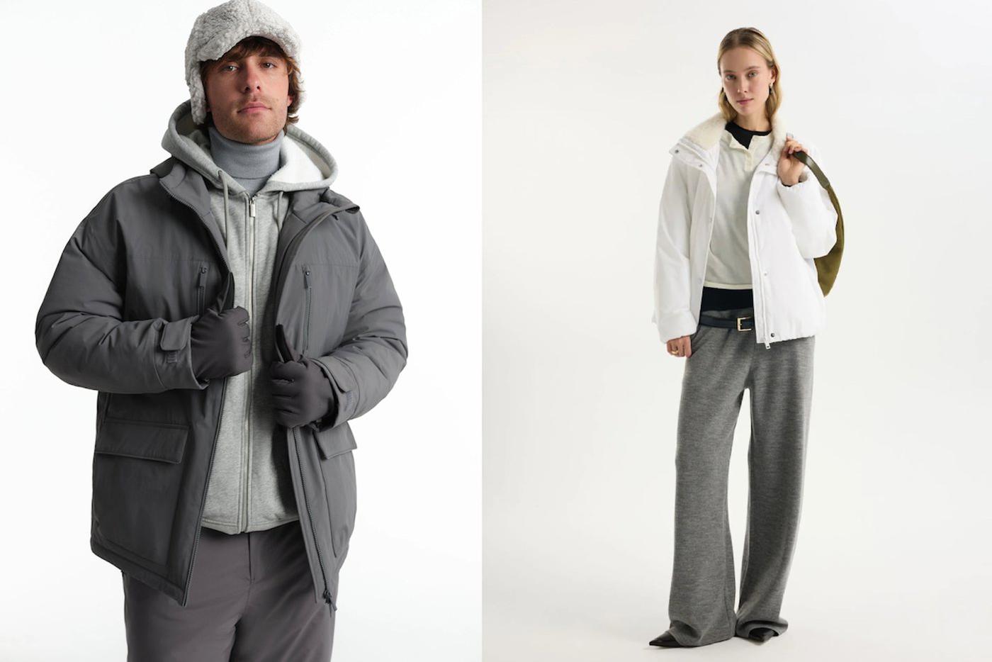 В новый дроп вошли пальто из переработанного океанического пластика и утеплённые куртки на мембране из лёгкого технологичного нейлона.