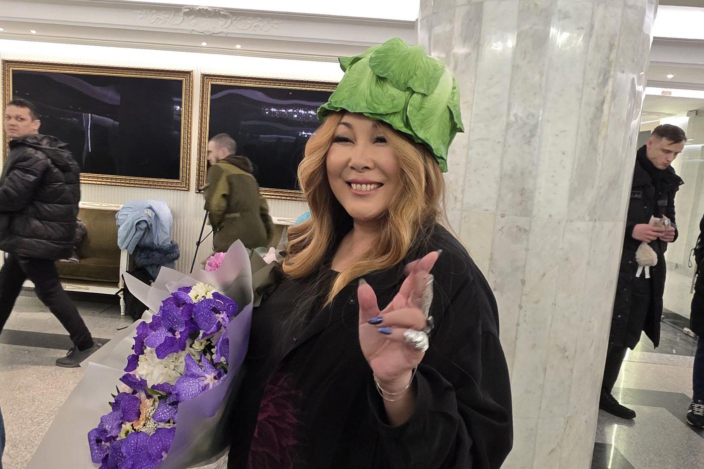 Анита Цой после выступления в Кремле.