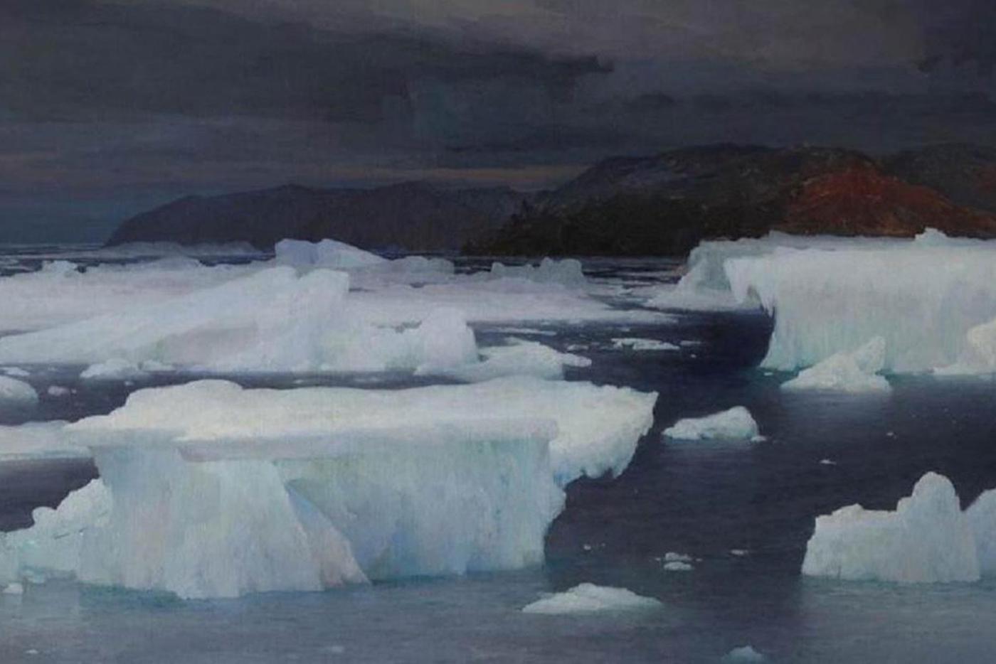 Александр Борисов, "В области вечного льда. Лето", 1897.