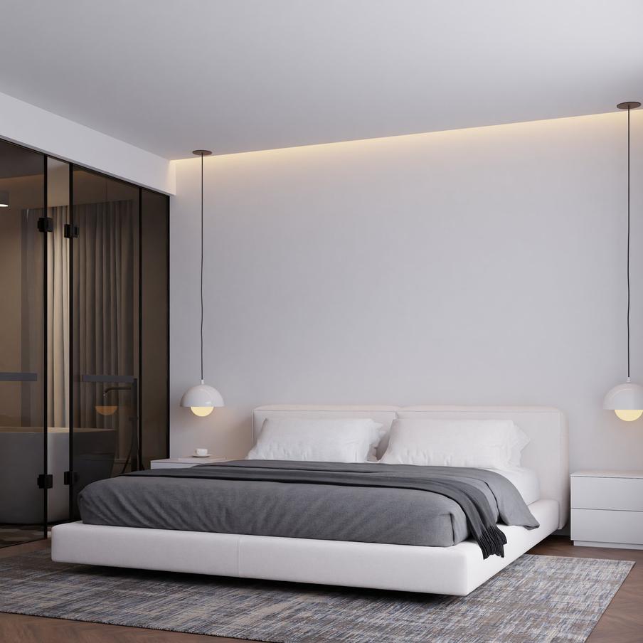 Чистый минимализм делает интерьер безжизненным.