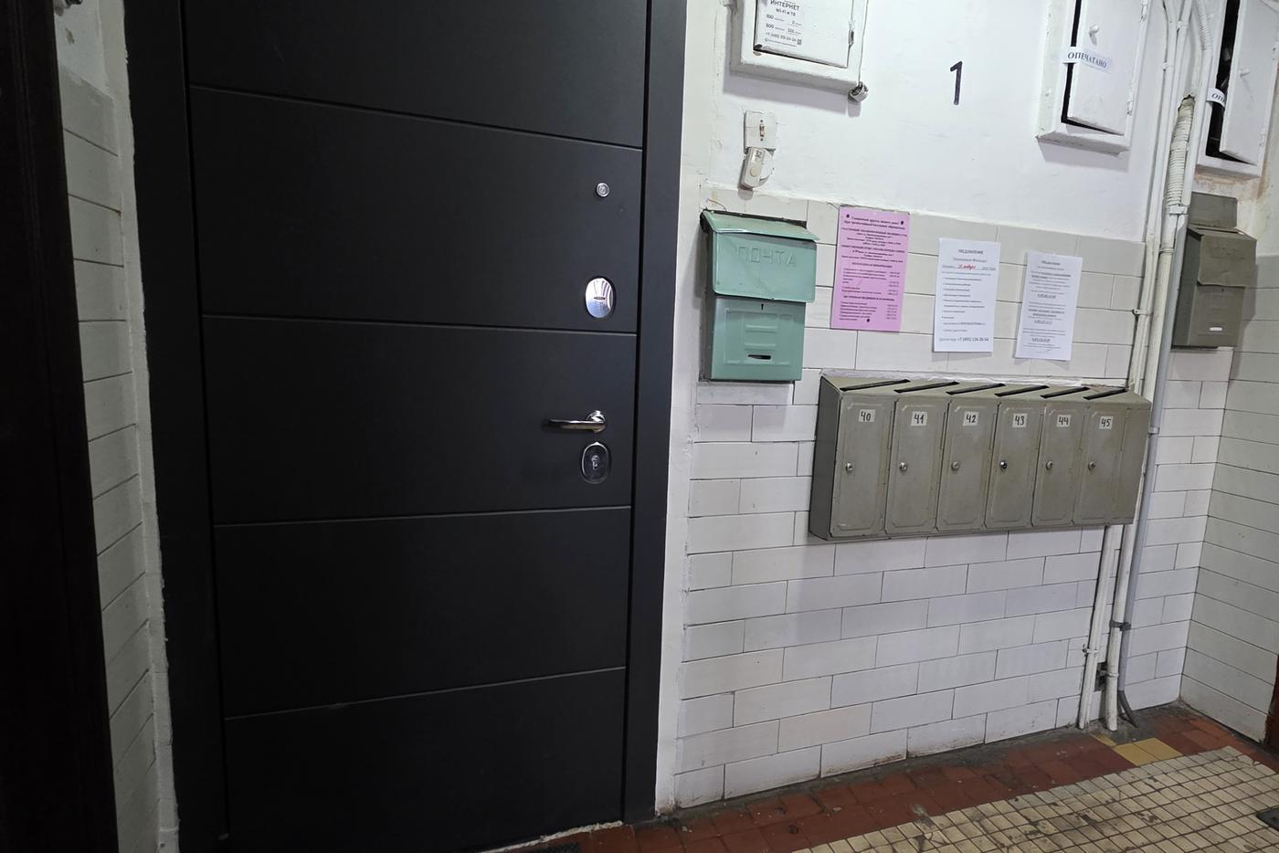 Площадка в доме, где теперь зарегистрирована Лариса Долина.