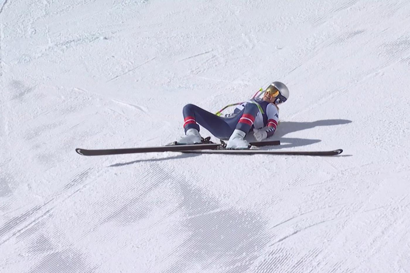 Вонн сразу после падения в Италии.