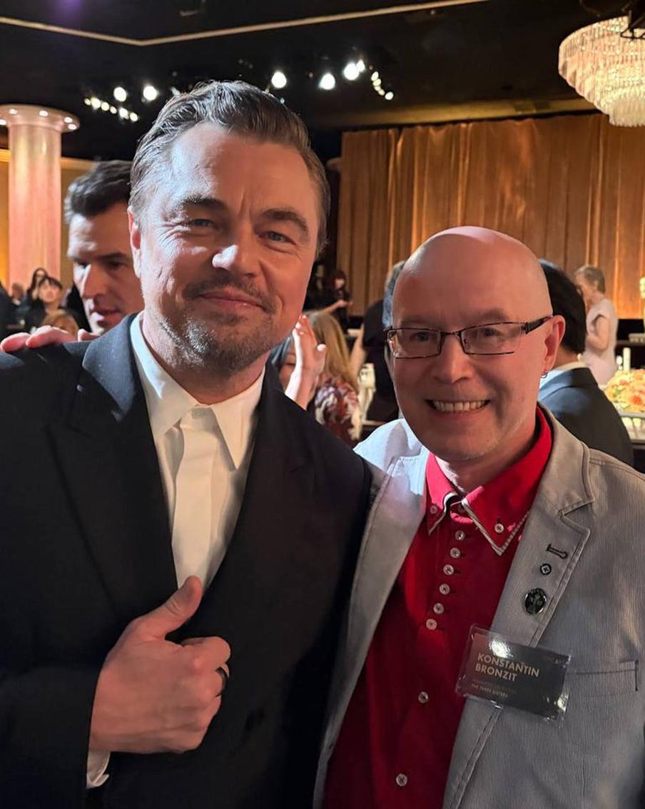 Константин Бронзит вернулся на "Оскар" 10 лет спустя: фото с Леонардо ДиКаприо