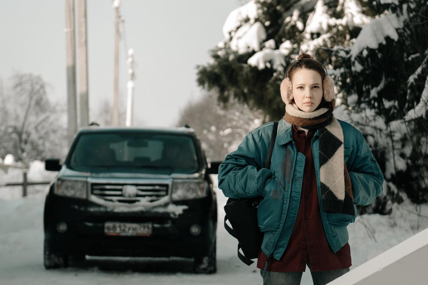 Юлия Хлынина на съёмках проекта.