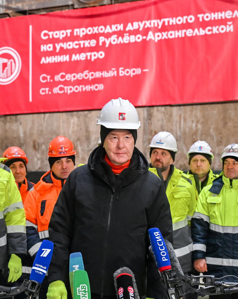Собянин рассказал о ходе строительства новых участков и станций Московского метрополитена