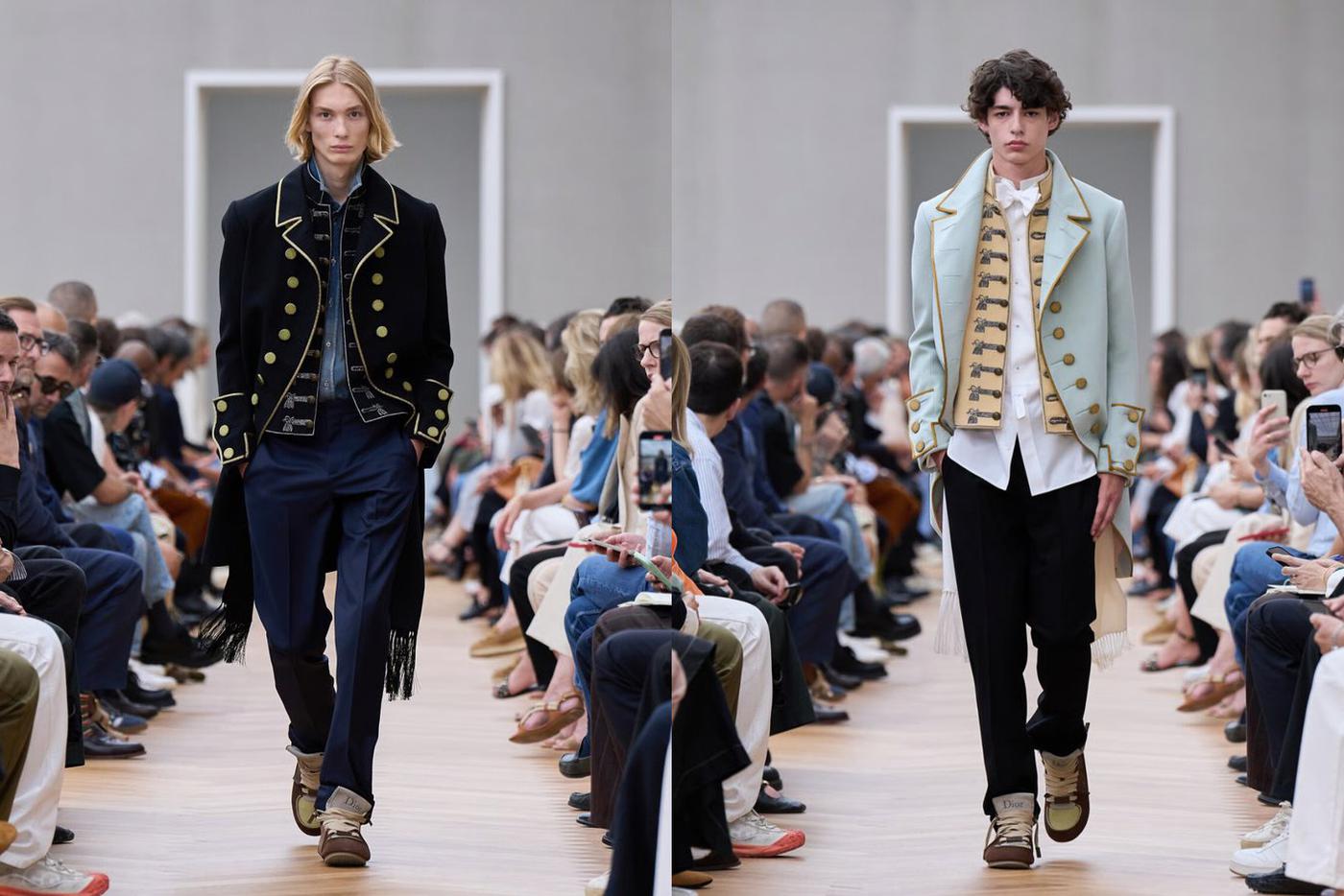 Модели на показе Dior Homme весна-лето – 2026.