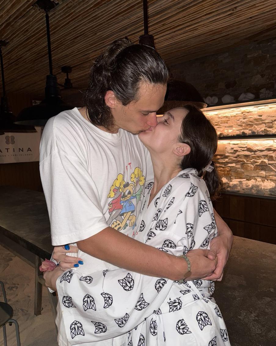 Александра Морозова с супругом.