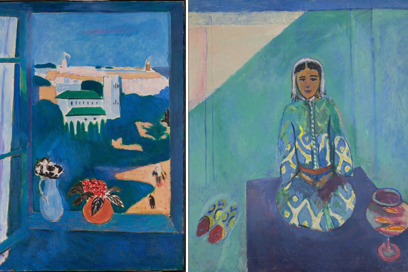 Анри Матисс. Вид из окна. Танжер. / Зора на террасе. / 1912–1913 гг. ГМИИ им. А. С. Пушкина.