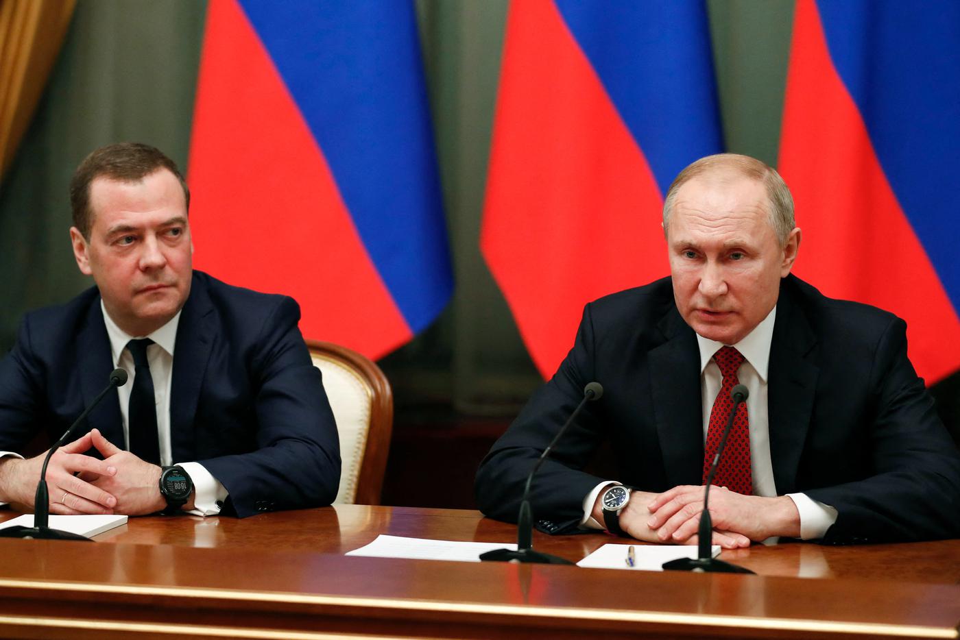 Дмитрий Медведев и Владимир Путин.