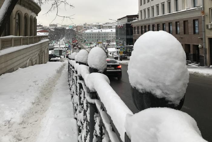 Сколько снега выпало в Москве за последние сутки