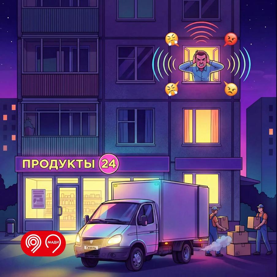 Максим Ликсутов рассказал об ответственности за шумную разгрузку и погрузку товаров ночью