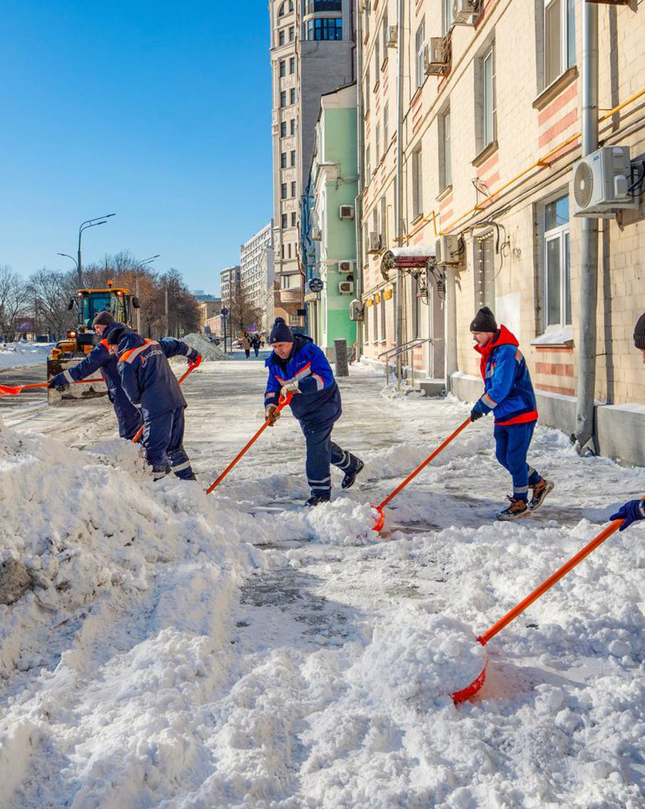 Высота сугробов в Москве побила удерживавшийся с 1966 года рекорд по количеству осадков