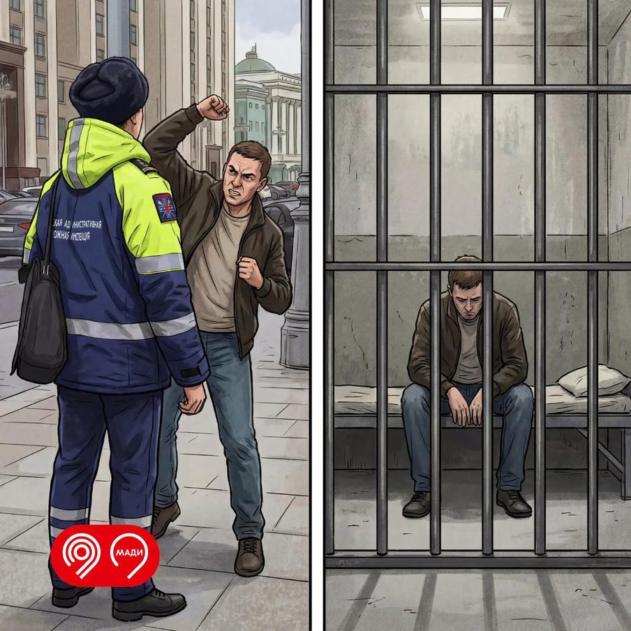 Нападение на инспектора МАДИ – это уголовное преступление