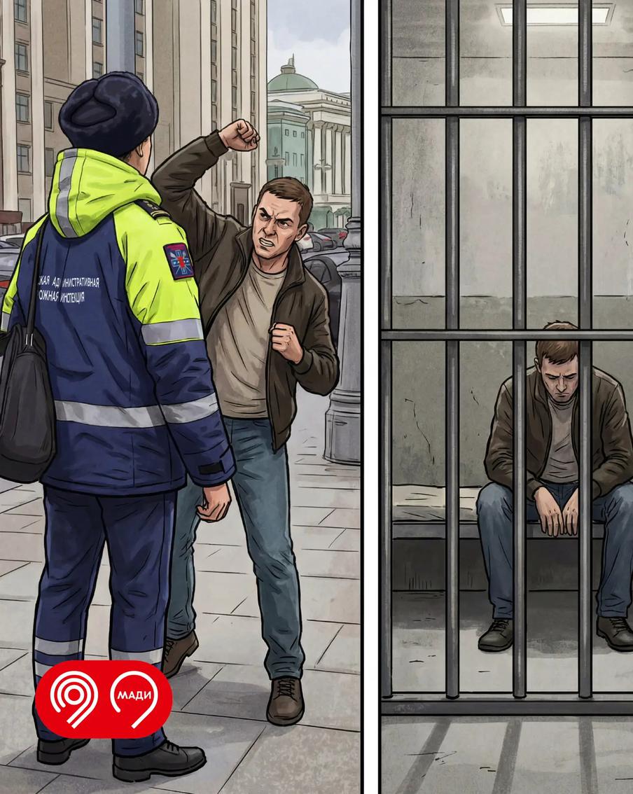 Нападение на инспектора МАДИ – это уголовное преступление