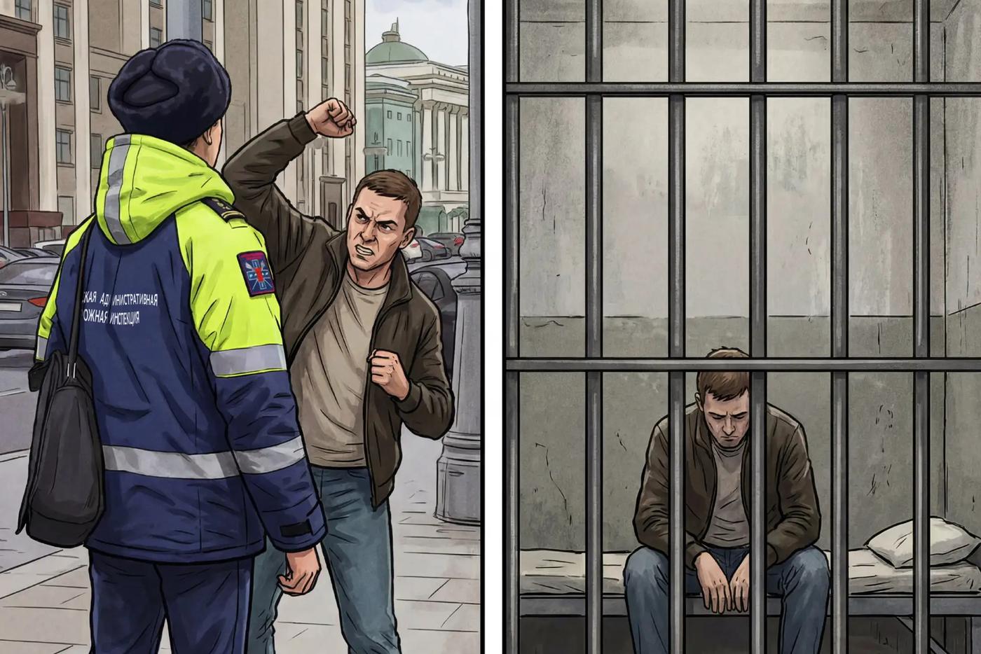 Нападение на инспектора МАДИ – это уголовное преступление