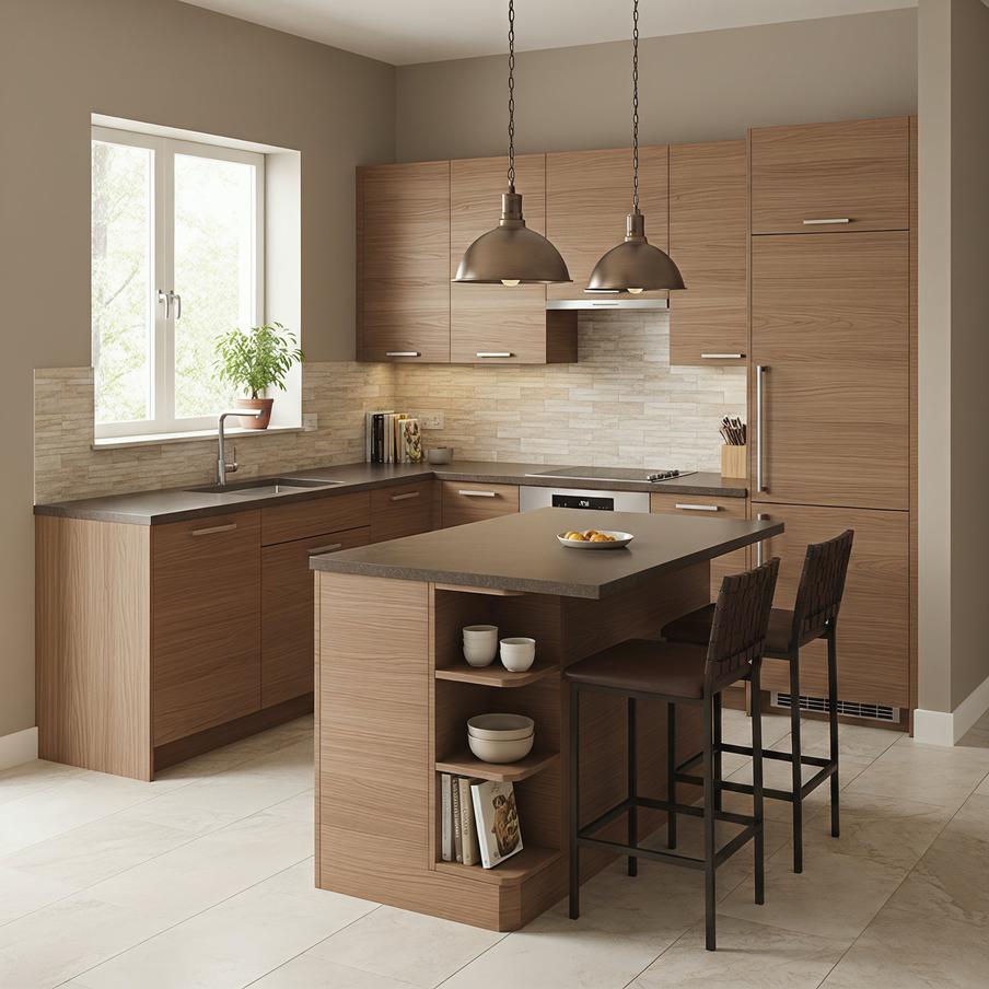 Используйте несколько светильников над островом.