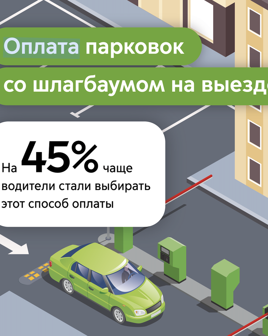 Столичные водители на 45% чаще стали оплачивать парковку со шлагбаумом на выезде