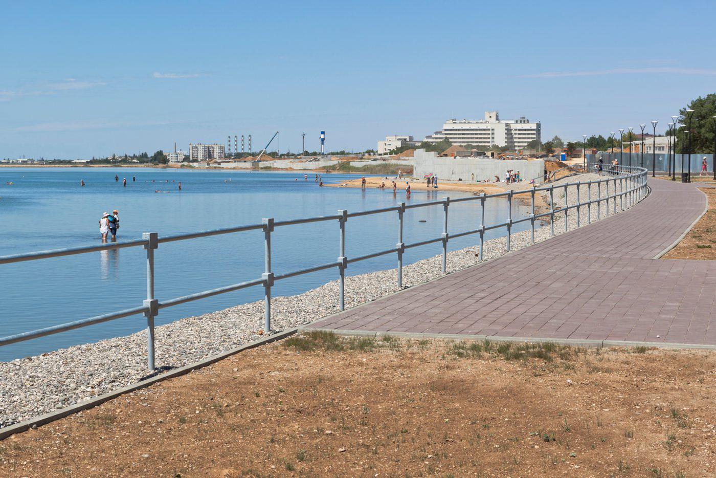 Солёное озеро – главная драгоценность курорта Саки.