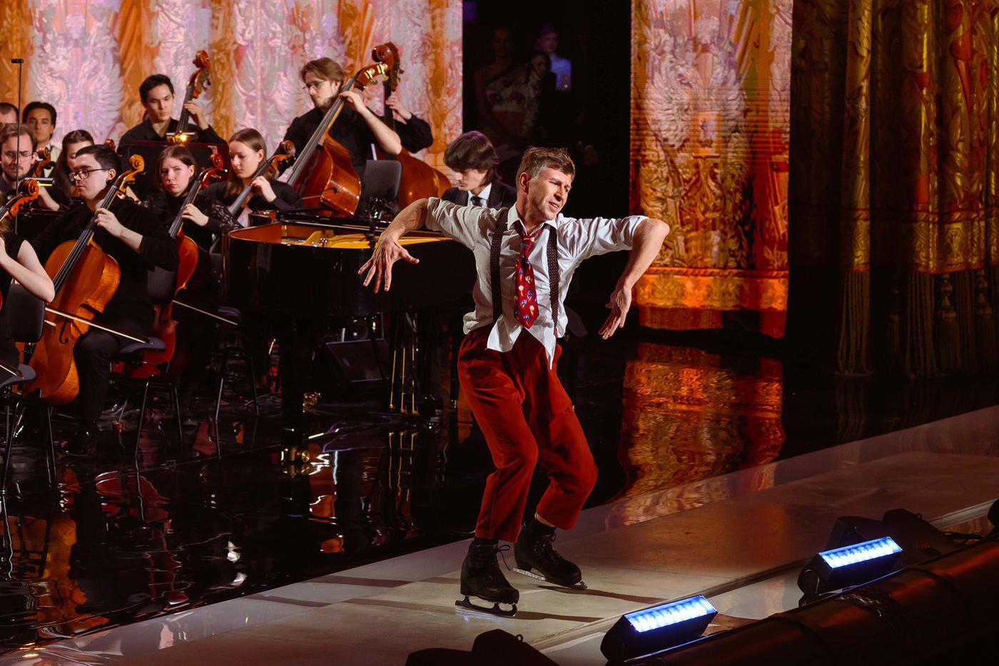 Алексей Ягудин на юбилейном вечере Александра Зацепина на сцене Большого театра.