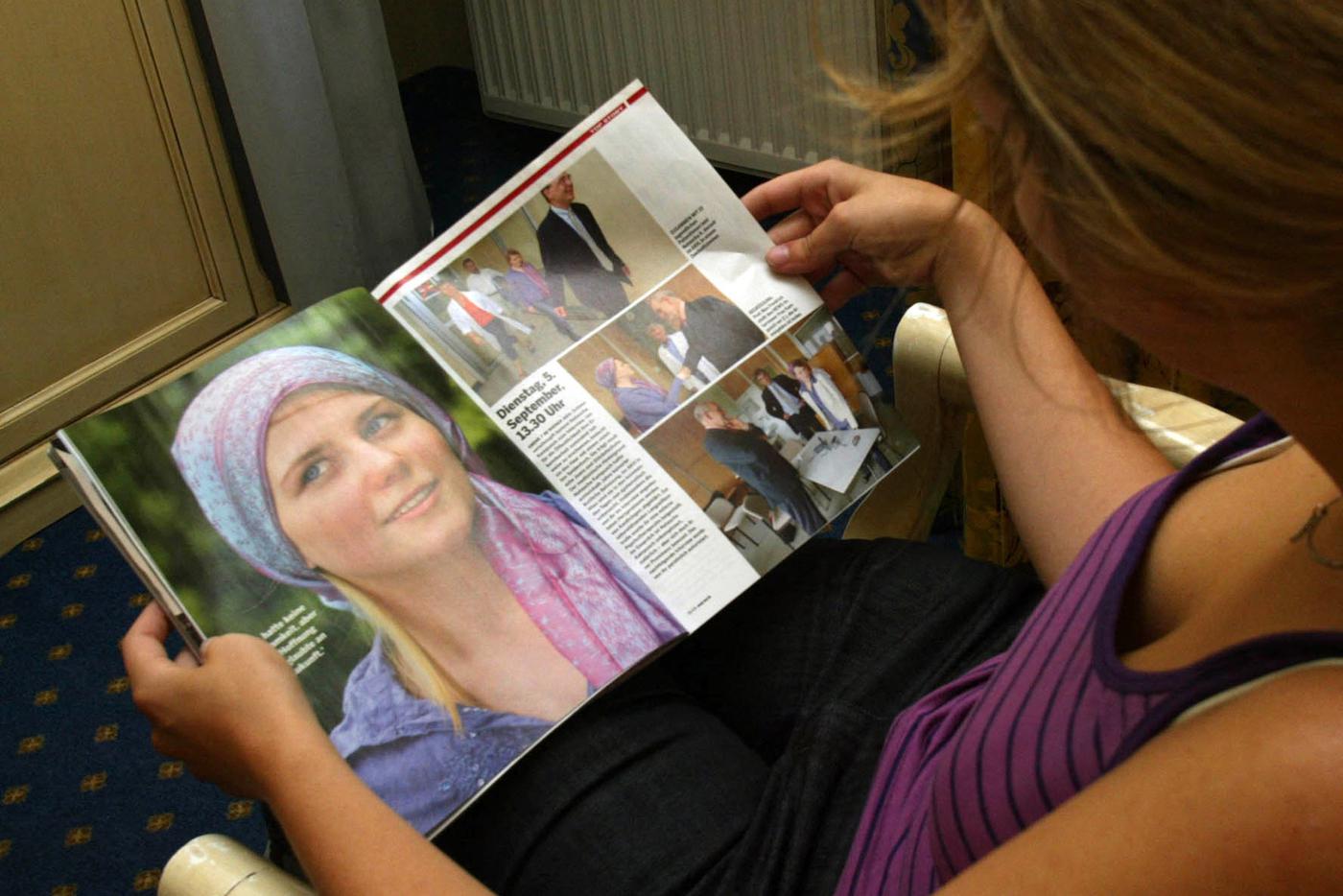 6 сентября 2006 года, одна из первых фотографий Наташи Кампуш в австрийской прессе.