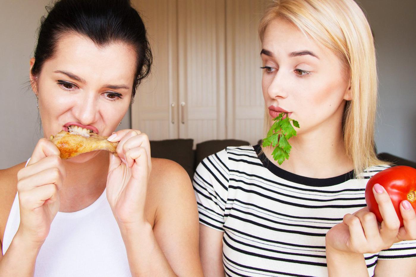 У вегетарианцев ниже риск рака почек и простаты, но выше – пищевода