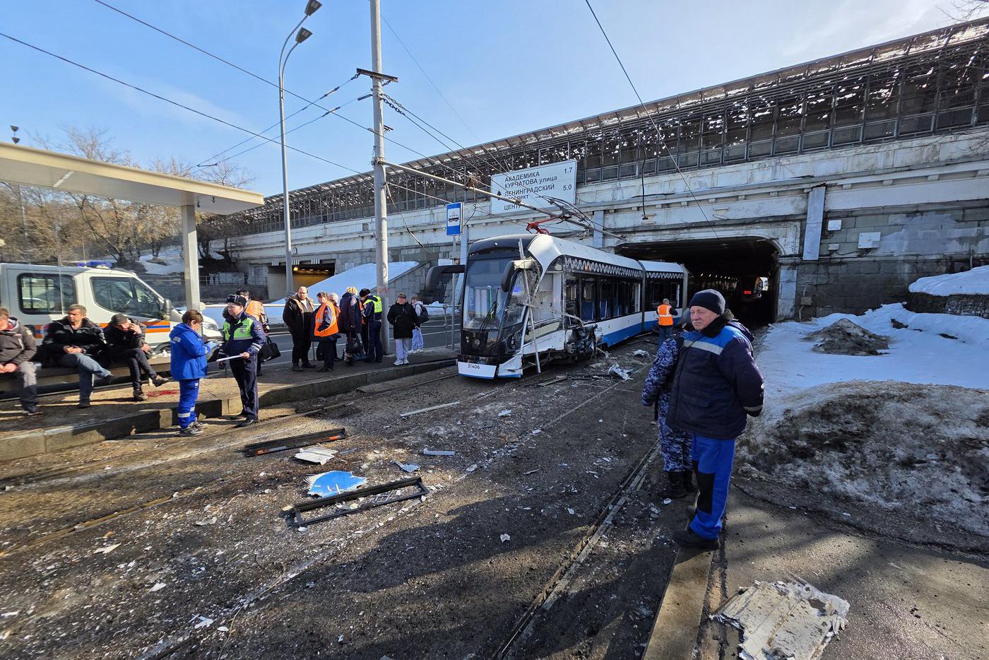 ТАСС: столкновение трамваев в Москве стало крупнейшим за последние 10 лет