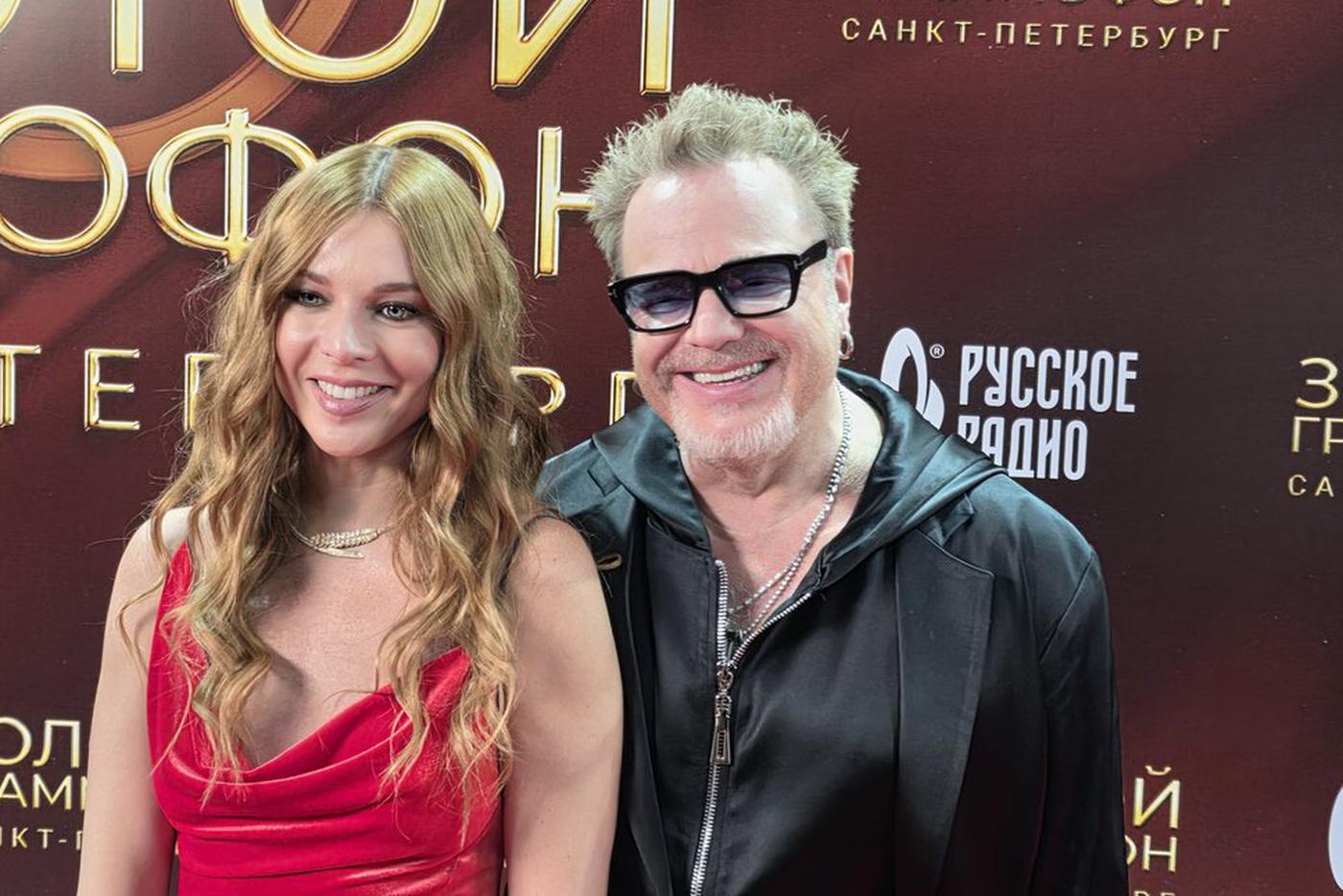 Наталья Подольская и Владимир Пресняков на "Золотом граммофоне".